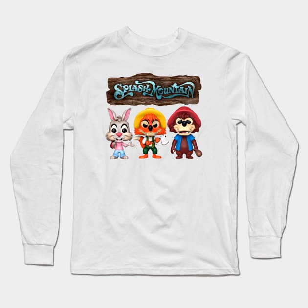 Animal Mountain Action Figure Long Sleeve T-Shirt by Catherinebey